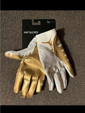 Nike Air Jordan Vapor Knit 4.0 Football Gloves “New Orleans Saints” Size Large